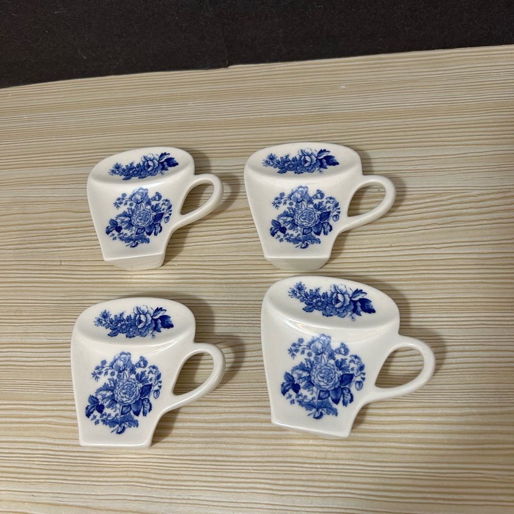 Spode Porcelain Tea bag holder set - Picture 2 of 9